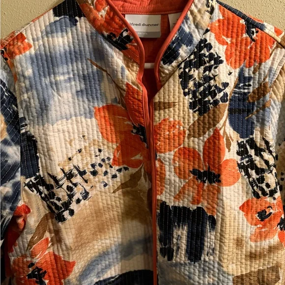 ALFRED DUNNER  petite “floral” jacket - Size 12P - Picture 9 of 9